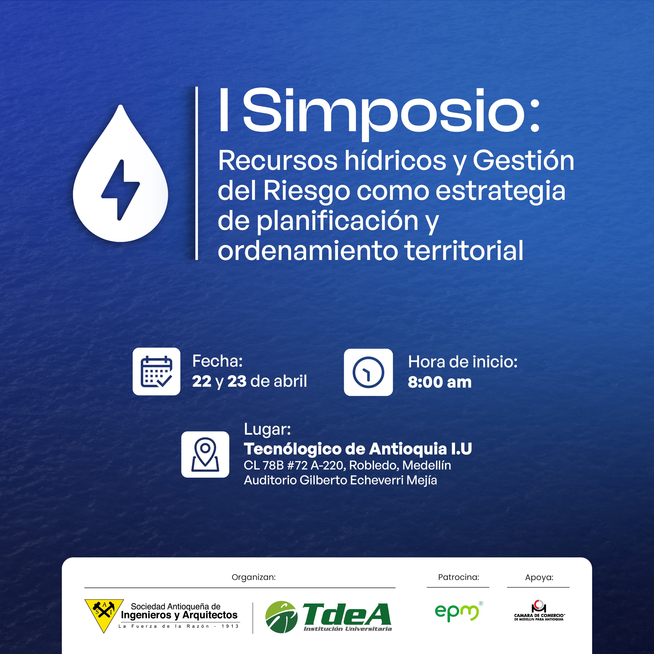 I Simposio: Recursos hídricos y Gestión del Riesgo como estrategia de planificación y ordenamiento territorial